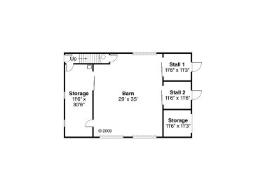 Barn Plan | Outbuilding Plan or Barn Plan with Storage and Loft Design ...